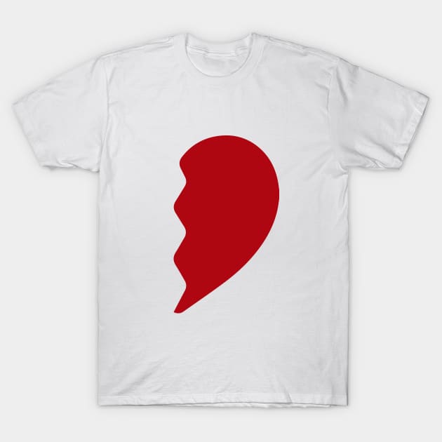 One Heart,Valentine Day T-Shirt by zooma